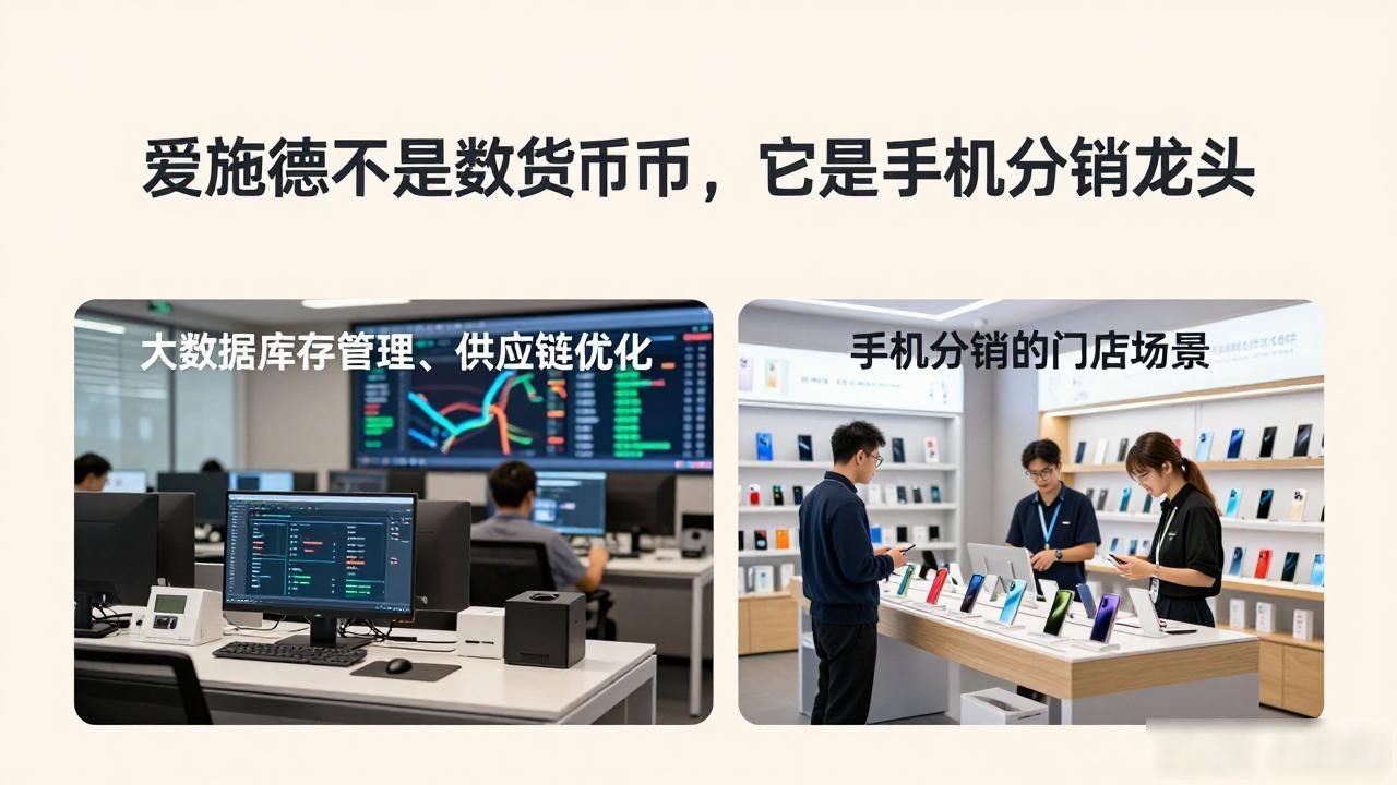 爱施德不是数字货币，它是手机分销龙头