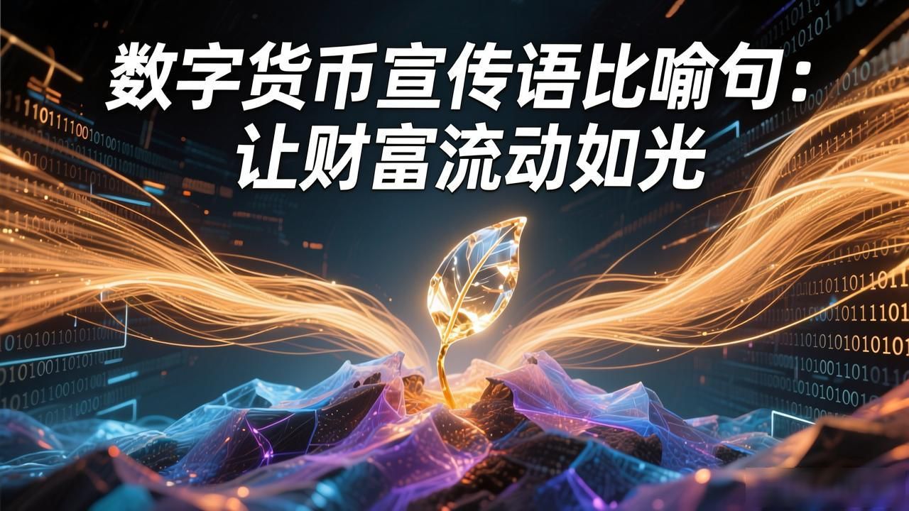 数字货币宣传语比喻句：让财富流动如光