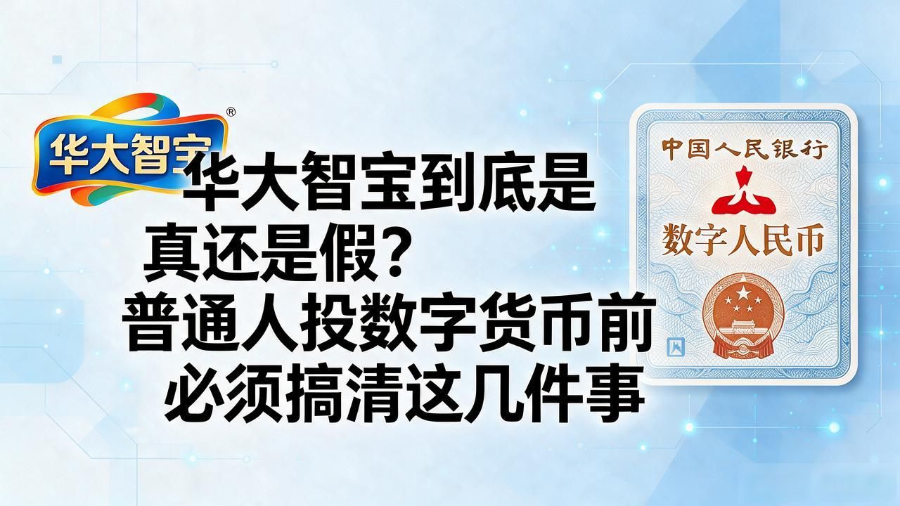 华大智宝到底是真还是假？普通人投数字货币前必须搞清这几件事